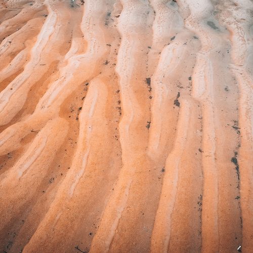 Eroded sand ridges