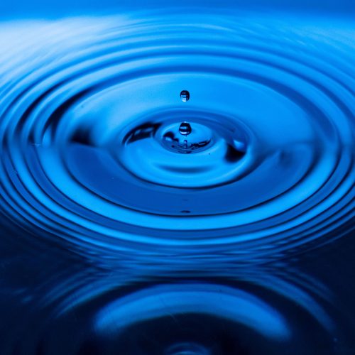 Water droplet suspended