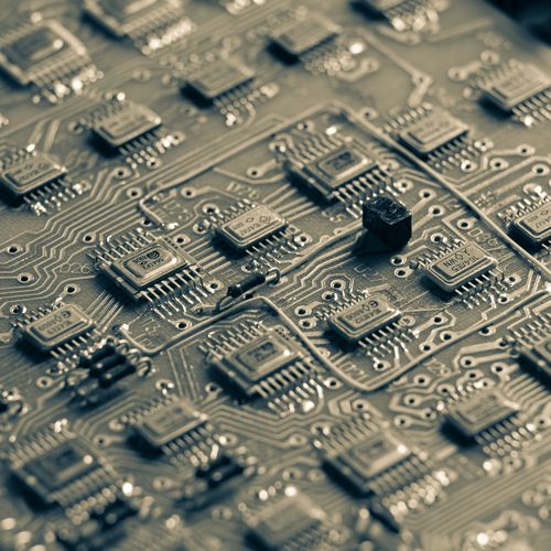 Circuit board chip grid