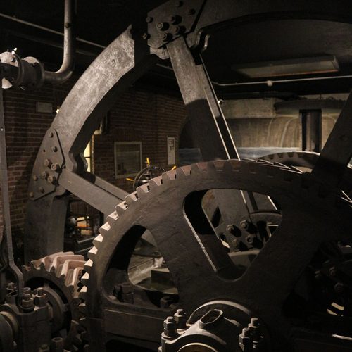 Industrial gears in a mill