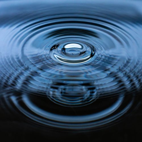 Water droplet ripples